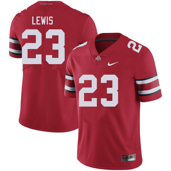 Ohio State Buckeyes #23 Parker Lewis College Football Jerseys Stitched-Red